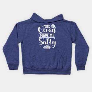 The Ocean Made Me Salty Kids Hoodie